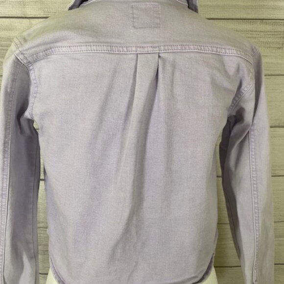 Cat & Jack girls Large 10/12 Lavender Jean Jacket Classic Design - Picture 7 of 9